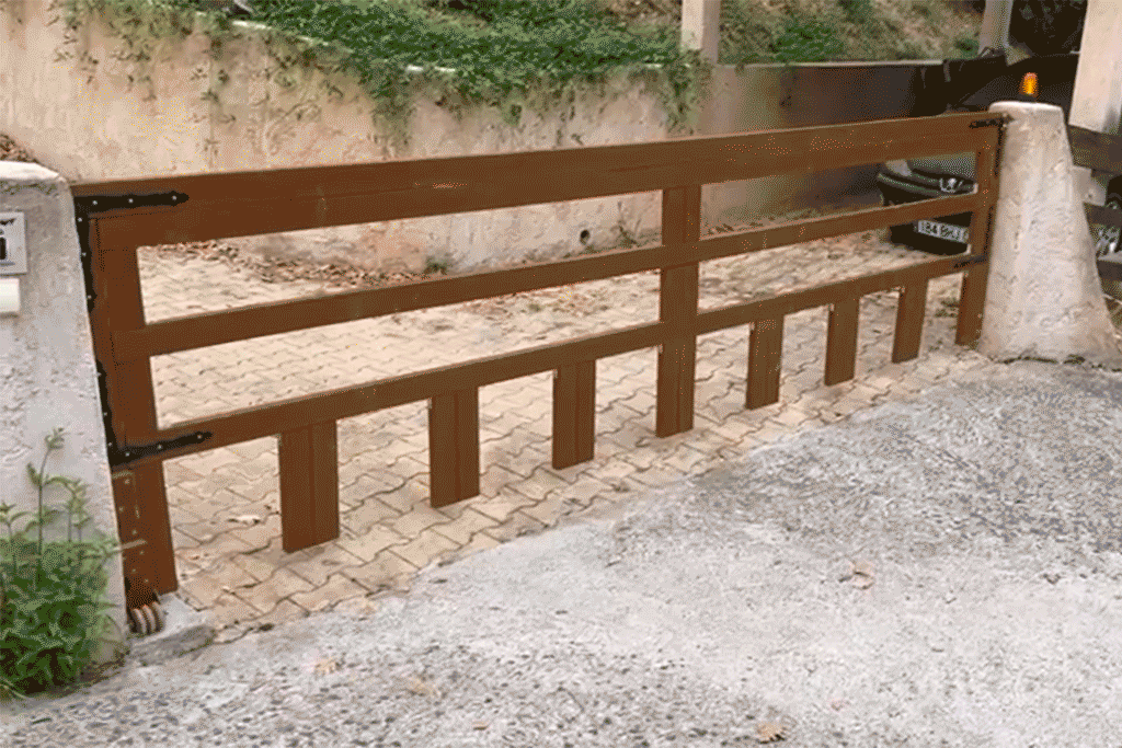 motorisation d'un portail remonte pente